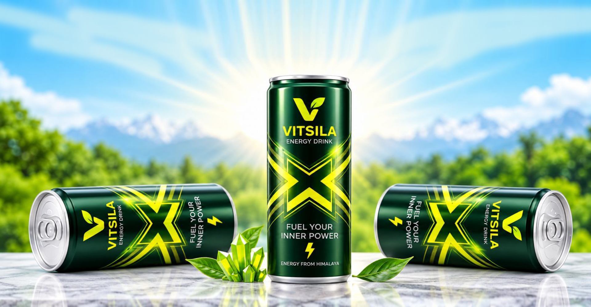 VITSILA energy drink in the Himalayas